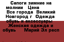 Сапоги зимние на молнии › Цена ­ 5 900 - Все города, Великий Новгород г. Одежда, обувь и аксессуары » Женская одежда и обувь   . Марий Эл респ.